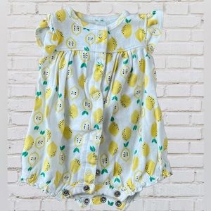 Carters White with Lemons Romper, summer, newborn
